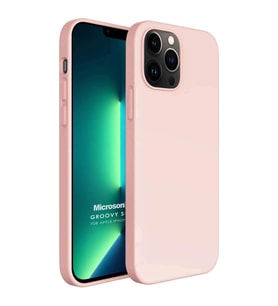 Microsonic Apple iPhone 13 Pro Max Kılıf Groovy Soft Rose Gold