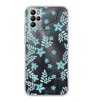 PrintiFy General Mobile GM 21 Pro New Edition Uyumlu Kamera Korumalı Floral Su Yeşili Kılıf
