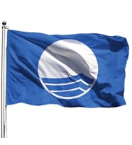 Mavi Bayrak (Blue Flag) 100x150 cm - Tek Kat Raşel (Kırmızı)