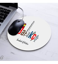 İsimli Balıkçı Temalı Yuvarlak Mousepad
