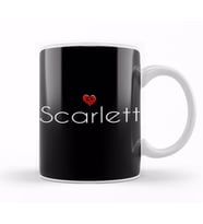 Scarlett Cute Heart Tasse Kupa Bardak Porselen