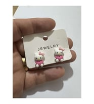 Hello Kitty Çocuk Pembe Küpe