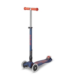 Maxi Micro Scooter Deluxe Foldable Led Navy Red MCR.MMD133 (Standart)