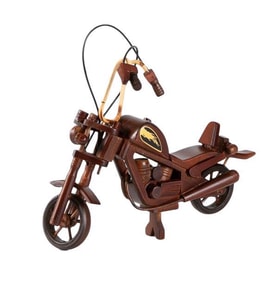 Dekoratif Ahşap Harley Davidson Motosiklet 33 cm