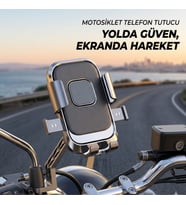 Motosiklet Telefon Sabitleyici - Yüksek Hız ve Yoğun Titreşim Korumalı Stand