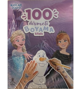 Disney Karlar ülkesi 100 Dövmeli Boyama Kitabı