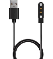 Haylou Solar LS05 için Manyetik USB Şarj Kablosu Siyah [Solar LS05 ile Uyumlu Şarj Kablosu - Siyah]