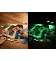 Sevgiliye Özel Fotoğraf Baskılı Gece Parlayan 1000 Parça Fotoğraflı Puzzle