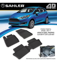 Ford Fiesta Havuzlu Paspas 4,5D Sahler 2009-2017 Arası