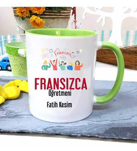 Fransızca Öğretmenine Özel Öğretmenler Günü Hediyesi Kişiye Özel Kupa Bardak