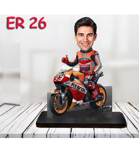 Kişiye Özel Ahşap Biblo - Motor Kullanan Erkek Karikatür Biblo 11