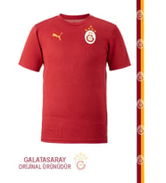 Galatasaray Orijinal Kırmızı Puma A Takım Antrenman 5 Yıldız T-Shirt