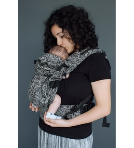 Neko Switch Bebek Beden Kanguru - Efes Paisley Hazel Dark (Siyah-Gri)