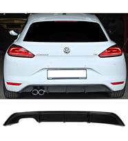 Vw Scirocco Mk1.5 Difüzör Parlak Siyah Sol Çiftli 2014 2015 2016 2017 Arka-bodykit-ek-karlık