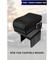 transit connect2009 kol dayama Siyah Lüks geniş model Yastıklı Deri