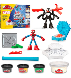 Play-Doh Marvel Spider-Man Fırlat Ve İkiye Böl Kapışması Oyun Seti