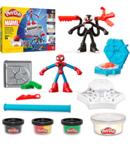 Play-Doh Marvel Spider-Man Fırlat Ve İkiye Böl Kapışması Oyun Seti