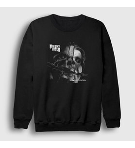 Presmono Unisex Siyah Complete Control Metal Misery Index Sweatshirt 474131tt