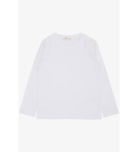 Breeze Erkek Çocuk Uzun Kollu Tişört Basic 4-8 Yaş, Beyaz