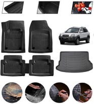 Hyundai Tucson 2005-2010 Uyumlu Paspas Araca Özel Bagaj Havuzu MBS Siyah
