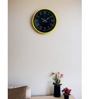 MCG  36 Cm Standart Sarı Duvar Saati