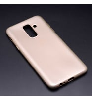 Samsung Galaxy J8 Uyumlu Kılıf Zore Premier Silikon Kapak (Mürdüm)