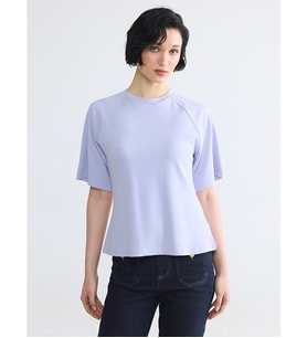 LCW Vision Lila Soft Touch Kadın Tişört