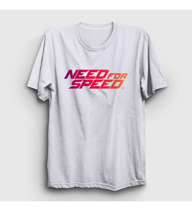 Presmono Unisex Beyaz Logo Oyun Need For Speed T-Shirt 459818tt (Beyaz)