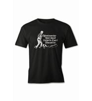 24 Kasım Öğretmenler Günü Hediye Baskılı Oversize Bisiklet Yaka T-shirt - Siyah