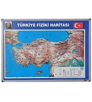 TÜRKİYE FİZİKİ HARİTASI (Alüminyum Çerçeve)