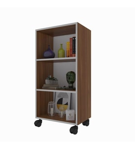 Kenzlife kitaplık beril 108*040*020 cvz tekerlekli mutfak dolabı banyo ofis ayakkabılık kiler