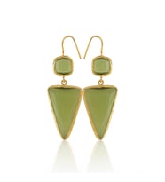 Kadir Jewellery 22 Ayar Altın Kaplama Kadın Sallantılı Küpe -El İşçiliği Ve Hipoalerjenik Küpe