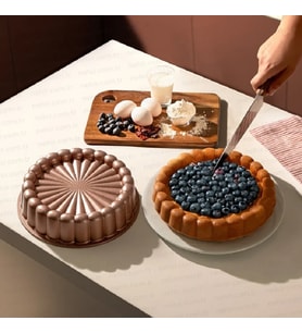 Nehir Papatya Rose Gold Döküm Tart Kalıbı 27 Cm (Rose - Gold)