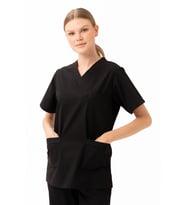 Santolina V Yaka Üniforma - Doktor, Hemşire, Sağlık Çalışanları İçin Rahat ve Dayanıklı Scrubs
