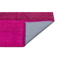 Modern Bohem Pembe Halı El Dokuma Patchwork Desenli Salon Yatak Odası Mutfak Eskitme Vintage