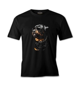 Rottweiler - Cool Siyah Erkek Tshirt