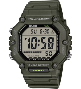 Casio AE-1600HX-3AVDF Dijital Ekran 10 Atm Suya Dayanıklı Yeşil Renk Erkek Kol Saati