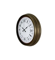 Eskitme Motifli 40 Cm Metal Duvar Saati (Standart)