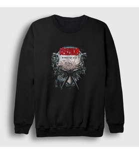 Presmono Unisex Siyah Enemy Of God Kreator Sweatshirt 399427tt