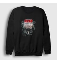 Presmono Unisex Siyah Enemy Of God Kreator Sweatshirt 399427tt