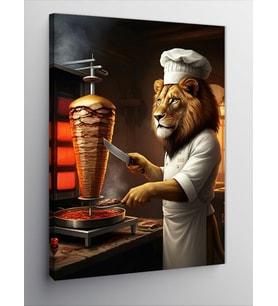 Kanvas Tablo Döner Ustası Aslan