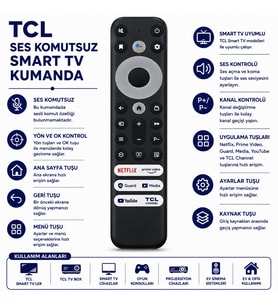 TCL Ses Komutsuz Smart TV Kumandası
