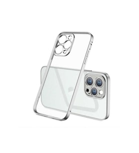 Apple iPhone 13 Pro Uyumlu Kılıf Zore Mat Gbox Kapak (Gümüş)