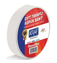 KRAF ÇİFT TARAFLI KÖPÜK BANT 15MMX5M 5015G