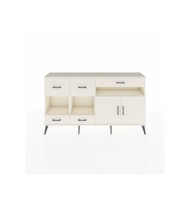 Arges Konsol 4 Raflı 5 Çekmeceli 2 Kapaklı 176x30x99 Aytaşı-Aytaşı