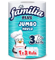 Familia Kağıt Havlu 1=3 Jumbo 3 Katlı Beyaz 1 Adet