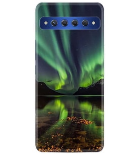 TCL 10 Plus Kılıf Desenli Silikon Kuzey Işıkları
