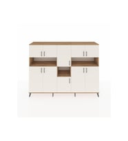 Hyperion Dolap 14 Raflı 10 Kapaklı 220x44x163 Çam-Aytaşı/Çam