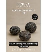 Sertifikalı Doğal Granit Jasper (Leopar Granit) Taşı Kütle 25-30 mm – Denge ve Dayanıklılık Taşı (Çok Renkli)