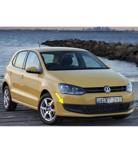 VW Polo 2010-2014 Ön Tampon Sağ Sis Farı Izgarası Sissiz 6R0853666C